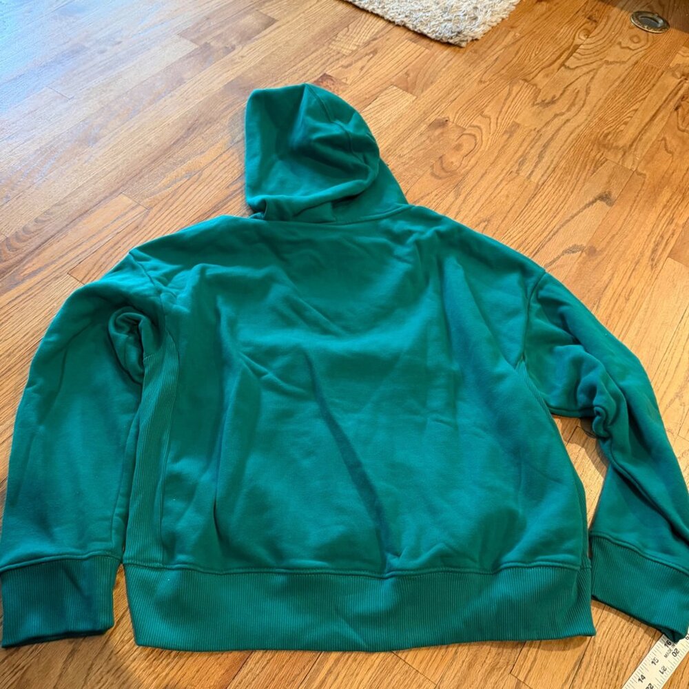 MEMBERS MARK WOMENS XXL GREEN FLEECE HOODIE SWEATSHIRT